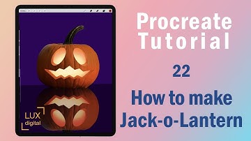 Procreate Tutorial. How to make Jack-o-Lantern