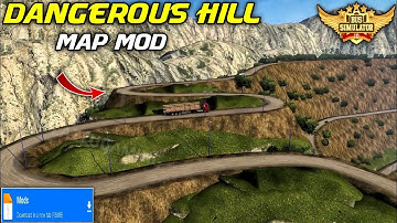 RELEASED! New Dangerous Hill Map Mod For Bus Simulator Indonesia।।Mod map bussid 3.7।Mod bussid