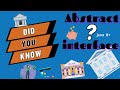 When to use abstract and interface in java ?