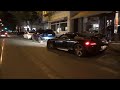 Straight piped Gemballa Mirage GT drives away into the night