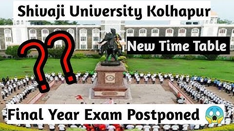 Shivaji University Final Year Exams Cancelled 😱 | New Time table Released | Shivaji University News