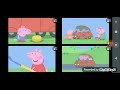 Youtube Thumbnail up to faster 4 parison to peppa pig cleaning the car
