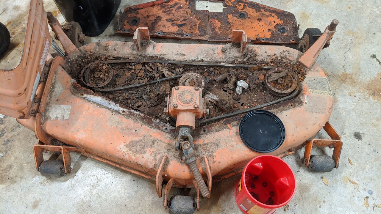 Kubota G4200 Restoration Part 4 Mower Deck YouTube