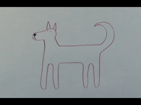 How to Draw Dog Easy - Drawing Dog - Easy Drawing  - Как нарисовать собаку собачку легко