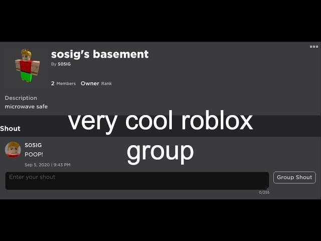 I Made A Roblox Group Youtube - discord roblox group shout