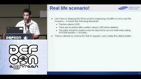 Defcon 18   2010   Exploitation on ARM Technique and Bypassing Defense Mechanisms   Itzhak zuk Avraham   Part