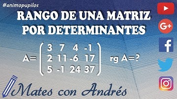 Rango de una matriz por determinantes 02