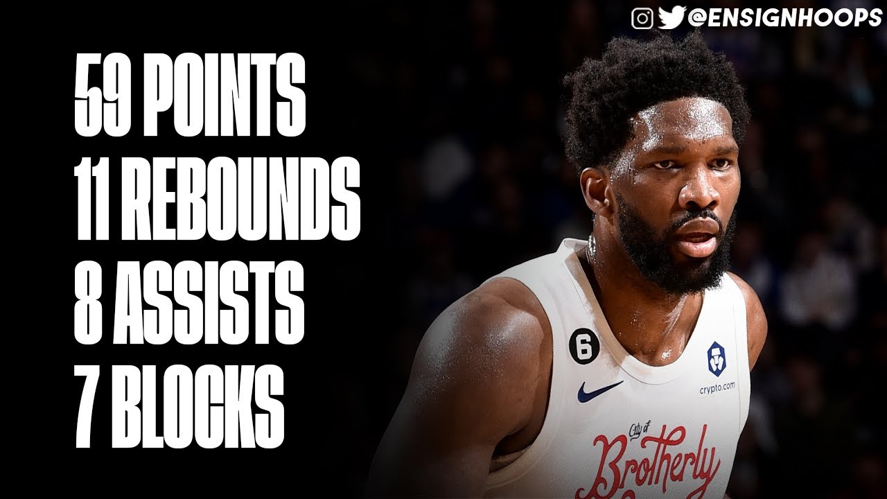 76ers' Joel Embiid Makes NBA History With 59 Points Against Utah ...