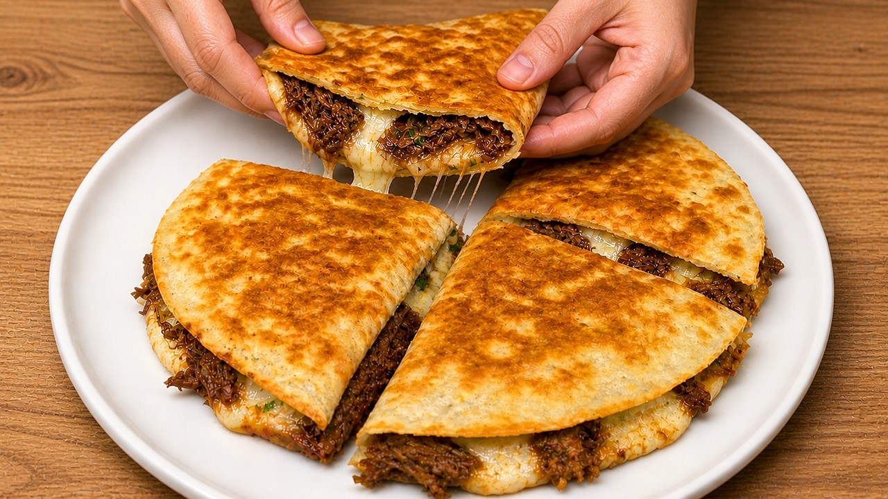 אם יש לכם טורטייה בבית! טעים יותר מפיצה! זה מהיר וקל להכנה