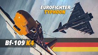 Bf109 k4 Vs Eurofighter Typhoon DOGFIGHT | Digital Combat Simulator | DCS |