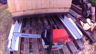 Easy way to clean  Turpentine from your saw