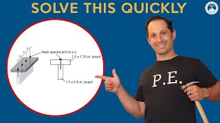 PE Exam Review Force Analysis Practice and Solution