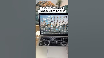How to organize a laptop (MacBook) with a messy desktop 💻 #lifehacks #lifetips #computertips