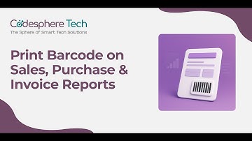 Print Barcode On Pdf Reports - Sales, Invoice & Purchase