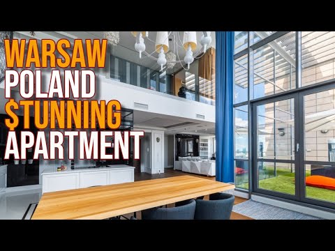 Inside $1.6 million Penthouse in Warsaw Poland