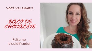 Bolo De Chocolate Simples. Esse É Um Mini-Bolo De Liquidificador. A Ma É Uma Delícia.
