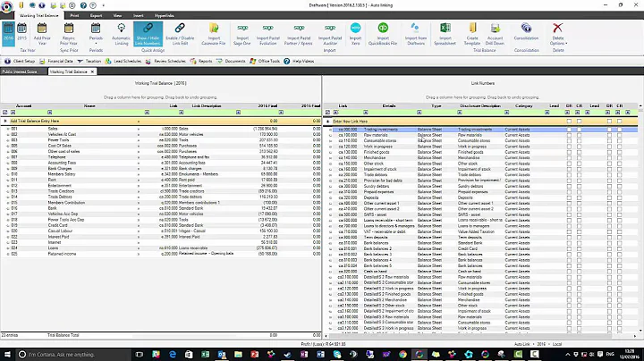 Automatically link your Trial Balance :)