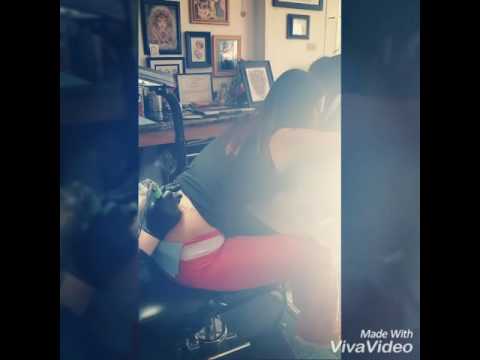 My first tattoo experience (Butterfly, dandelion, and music notes)