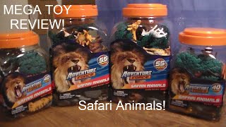 HUGE ADVENTURE FORCE SAFARI ANIMAL TOY BUCKETS REVIEW!