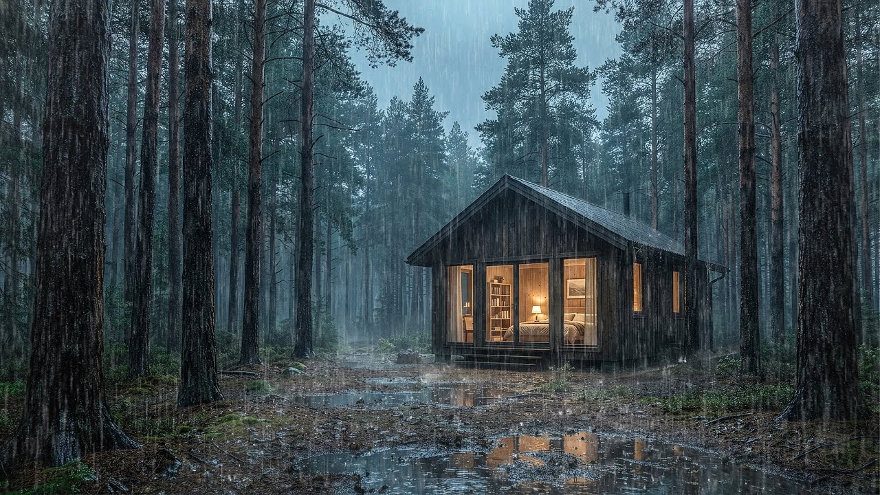 🌧️ Rain Sounds for Sleeping – Heavy Rain White Noise for Deep Sleep