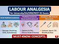 Labour Analgesia for University/DA/DNB/NEET-SS Exams I Must-Know Concepts.