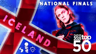 ICELAND - Eurovision National Finals - My Top 50 (2011-2025) - Söngvakeppnin screenshot 2