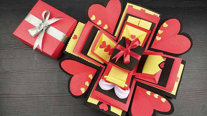 How to make EXPLOSION BOX | DIY Valentine's Day Explosion Box | Explosion Box Tutorial