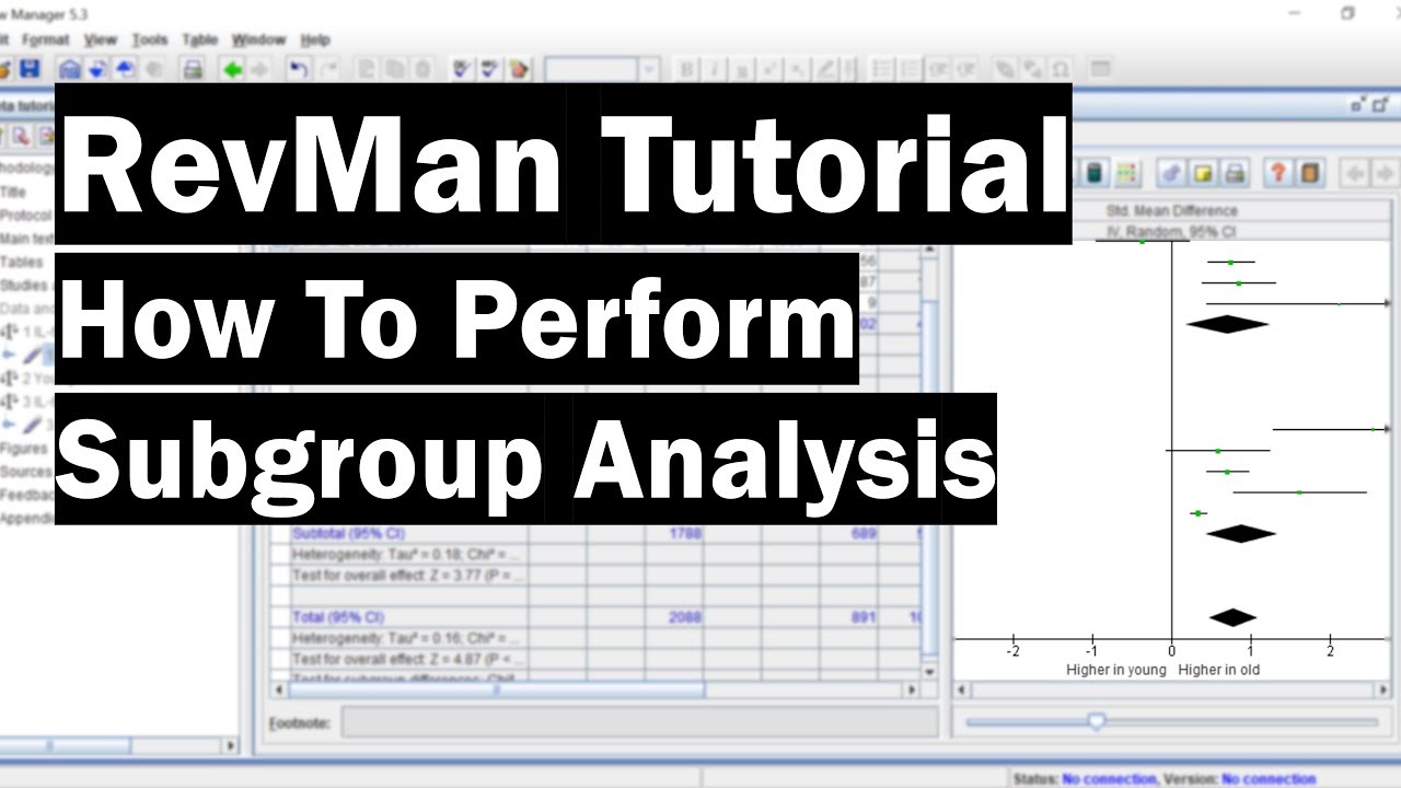 revman 5 software uses what type of analysis