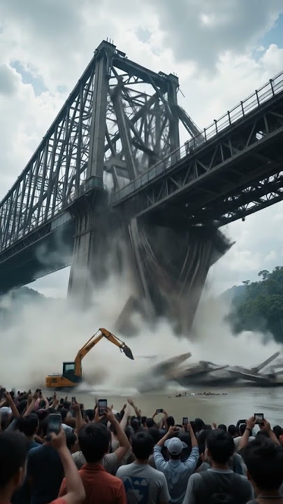 warga heboh! ada jembatan ambruk #shortsvideo #trendingshorts #shortsviral