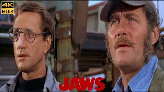 Jaws 1975 You’re Going To Need a Bigger Boat Shark Attacks Chief Brody Scene Movie Clip 4K UHD HDR
