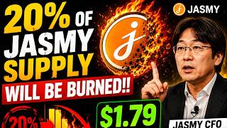 20 OF JASMY SUPPLY WILL BE BURNED 1 79 IN 48 HOURS