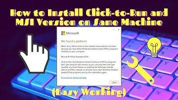 💾How To Fix MSI and Click to Run Windows (Easy Working)
