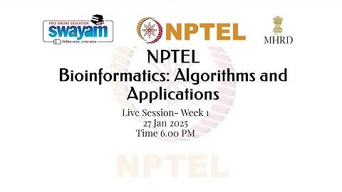 NPTEL 2025  Week 1