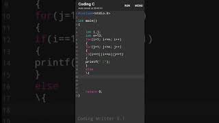 C programming tutorial ll 💯💯 C Pattern tutorial ll