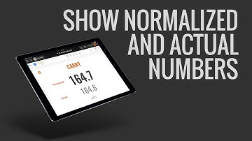 Trackman Go: How to display normalized and actual numbers at the same time