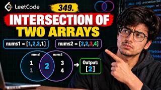 LeetCode 349: Intersection of Two Arrays | HashSet | Java Solution