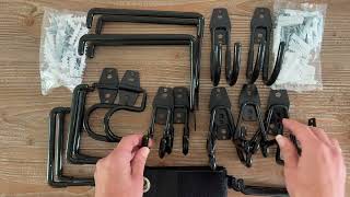 18 Pack Garage Hooks Heavy Duty - Anti-Slip Coating, Garage Storage Hooks