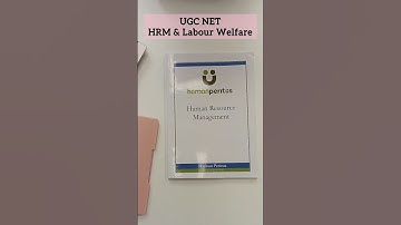 UGC NET HRM and Labour Welfare Booklets