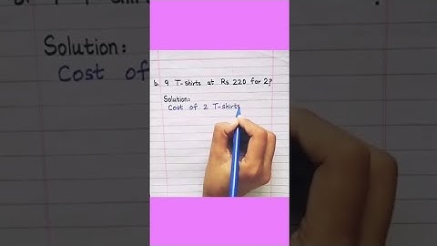 Unitary Method #video