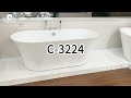 C-3224 High-Strength Acrylic Oval Freestanding Bathtub#bathtub#bathroom tub