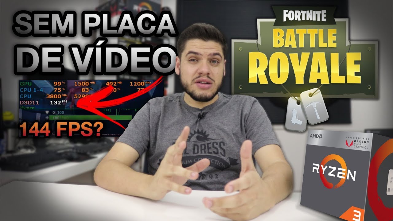 PC BARATO PARA FORTNITE no RYZEN 3 2200G em 1080p e 720p ...