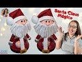 🔴Cómo Hacer SANTA CLAUS, Dulcero o Lámpara Con Foami Botellas Plásticas, FÁCIL Con Arte en Tus Manos
