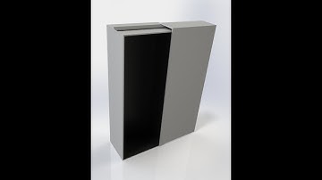Solidworks animation : Wooden wardrobe with sliding motorized door