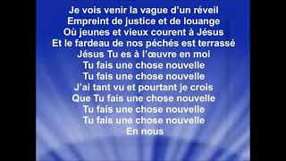 Video thumbnail of "UNE CHOSE NOUVELLE - L'église en ligne - Hillsong France"