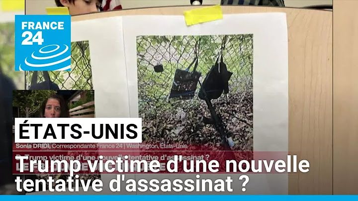 Trump victime d'une nouvelle tentative d'assassinat ? Notre correspondante fait le point