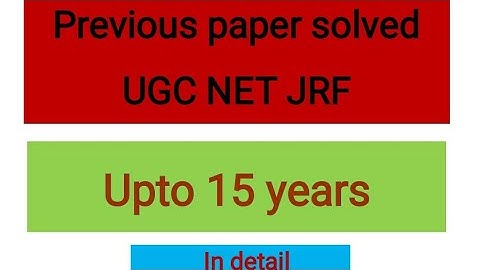 Previous papers solved UGC NET jrf commerce dec 2009