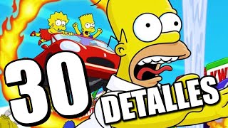 30 DETALLES ALUCINANTES de THE SIMPSONS HIT & RUN