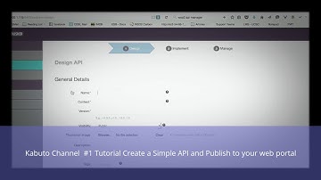 Tutorial Create a Simple API and Publish to your web portal