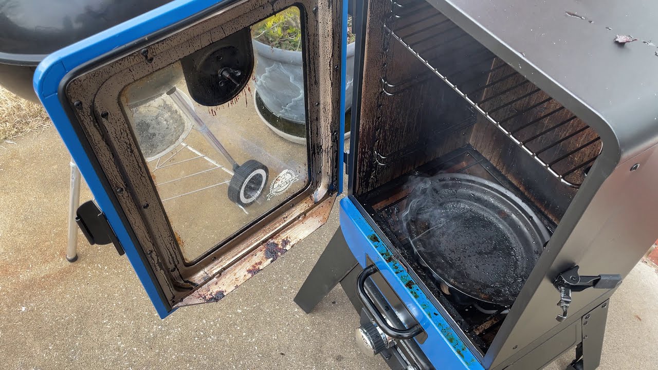 How I Clean the Glass on My Pit Boss Electric Smoker YouTube