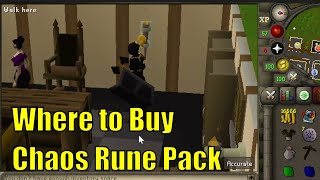 Where to Buy a Chaos Rune Pack in OSRS